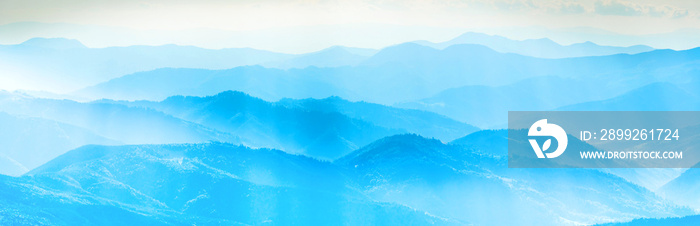 Blue mountains landscape, mountain landscape panorama