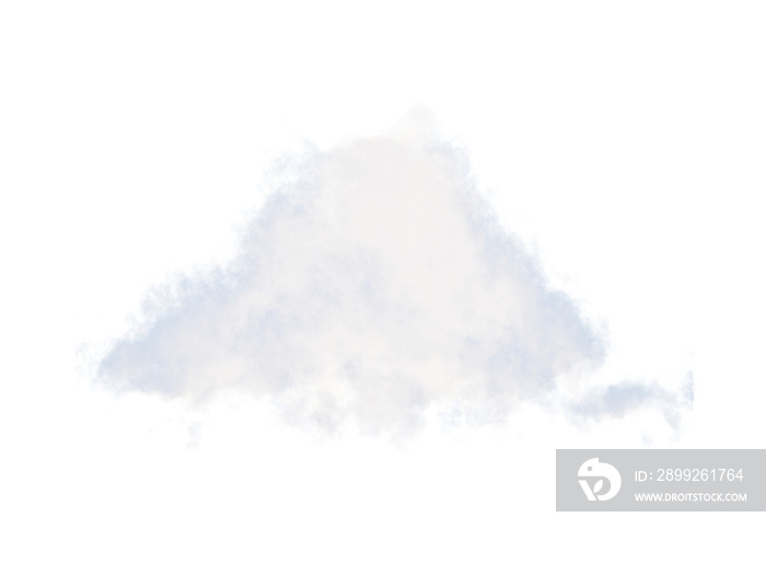 3d render white clouds isolate on transparent background. white smoke render effect.