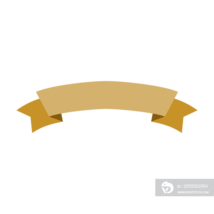 ribbon illustrations in golden color. set of empty element decoration for text copy space. elegant for highlight, title, badge, sale decoration, etc