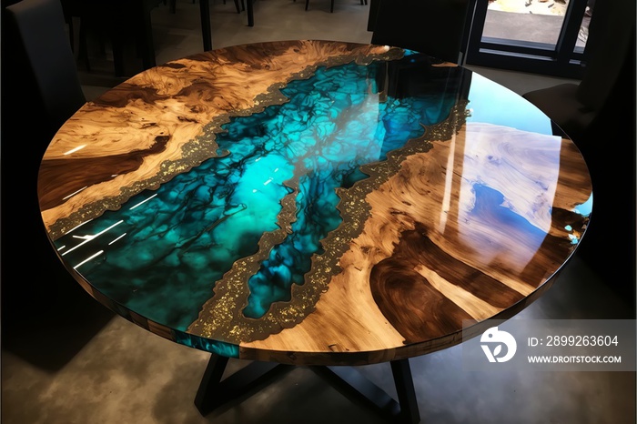 epoxy resin round table