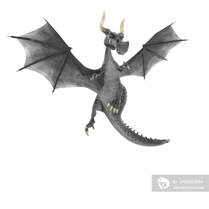 dragon cartoon in a white background