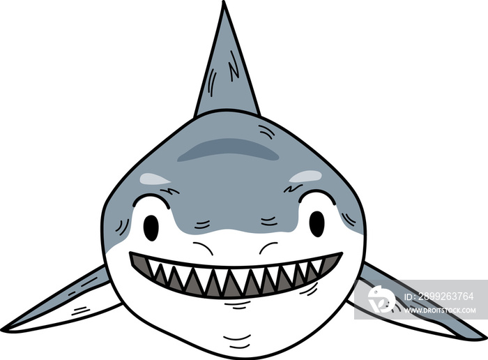 shark clipart animal cartoon for kid