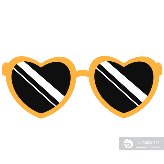 Heart Shaped Sunglasses Decorative Elements