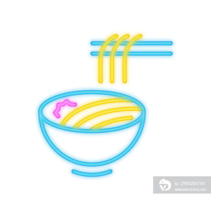 ramen neon icon