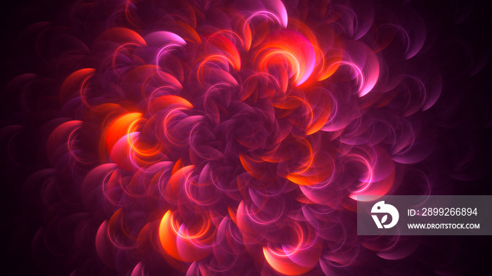 3D rendering abstract fantasy light fractal background