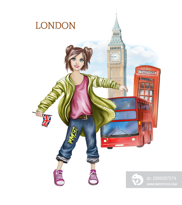 teenage girl in london