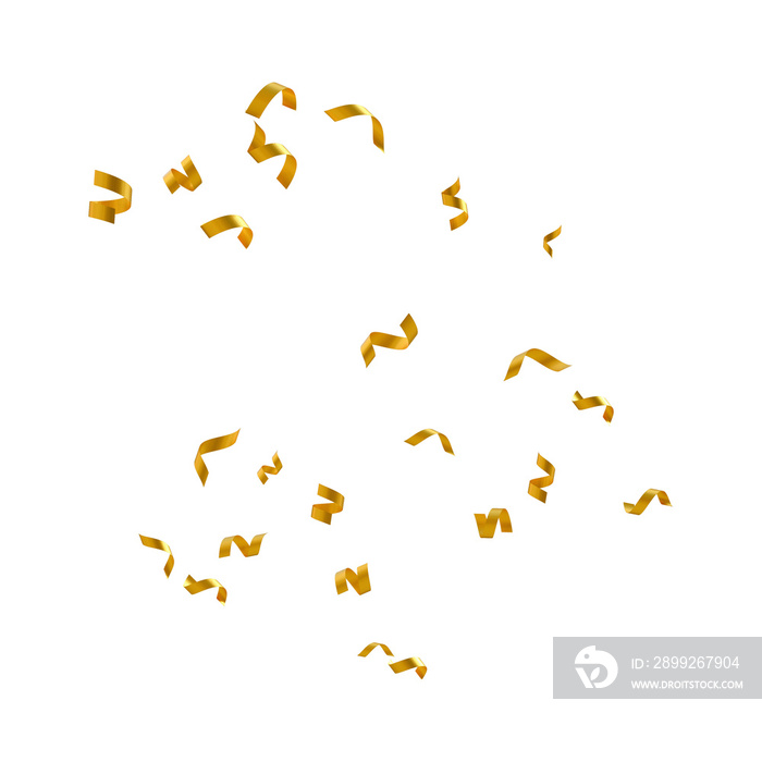 Floating gold confetti