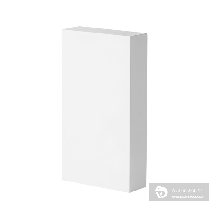 Mockup white box isolated on white background