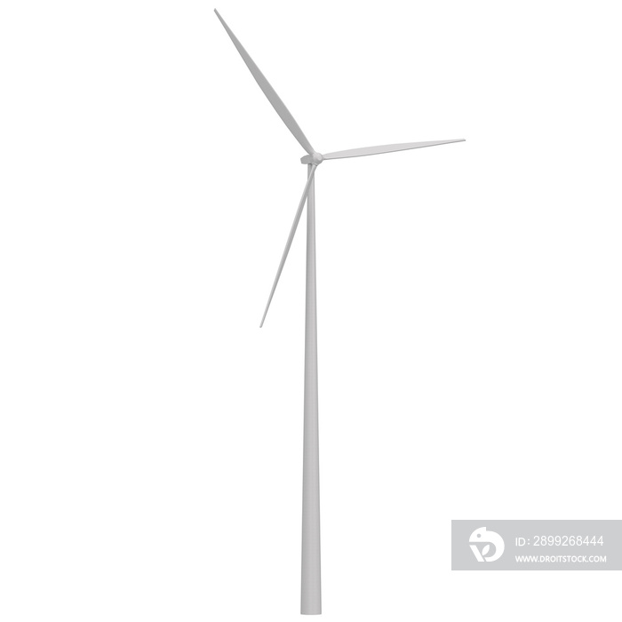 3d rendering illustration of a wind turbine