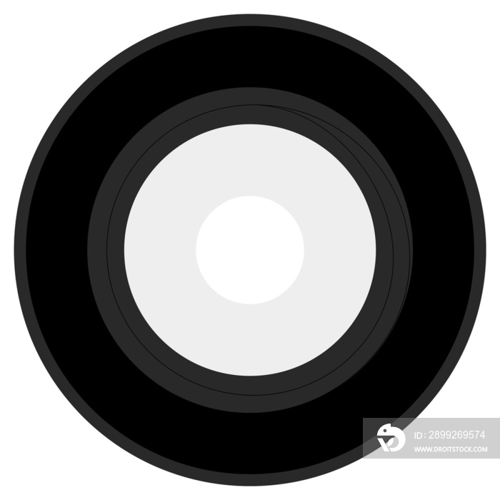 White vinyl record transparent PNG