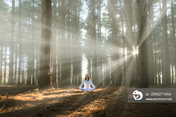 Girl doing yoga