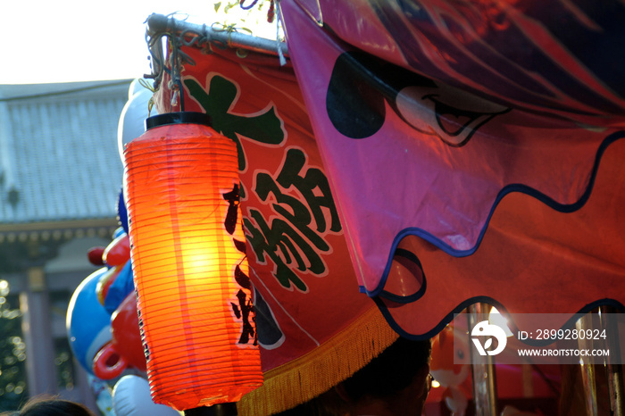 日本のお祭りの屋台イメージ