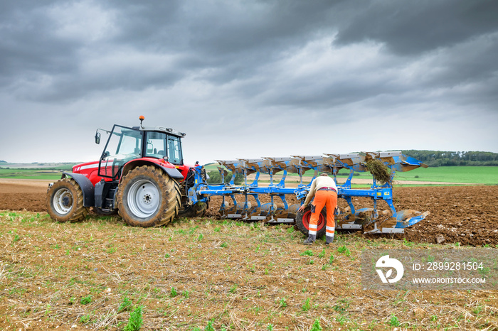 agriculteur au travail