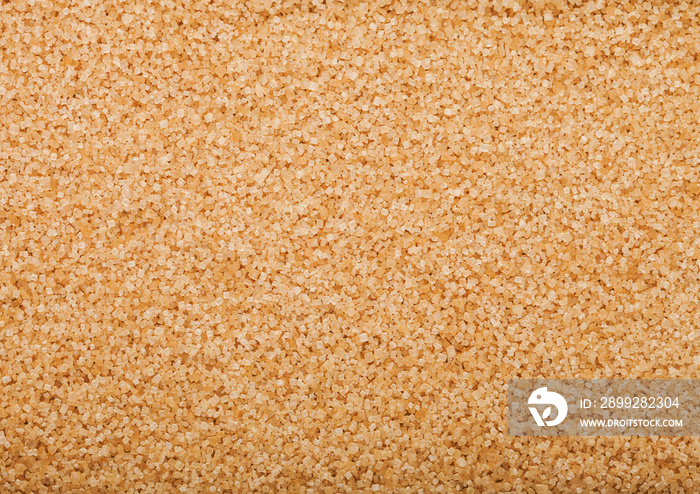 Close-Up shot of natural brown refined sugar cubes on white background.