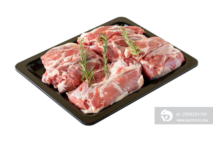 Raw fresh lamb meat. Png image