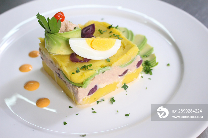 Causa Limeña un plato típico de Peru