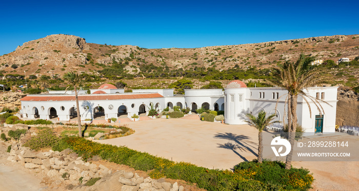 Historical buildings in Kalithea springs (Rhodes, Greece)