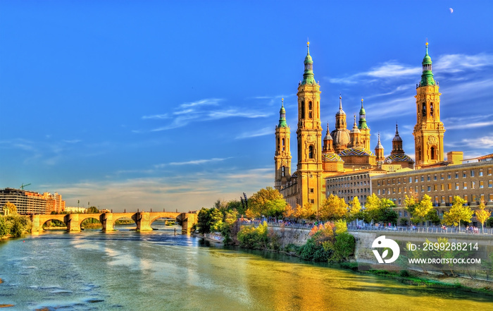 Basilica Our Lady of the Pillar in Zaragoza, Spain