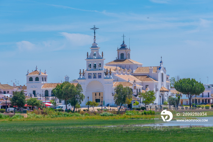 Sanctuary of our lady of Rocio in Spain.