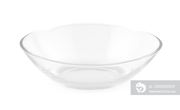 glass bowl isolated on white background