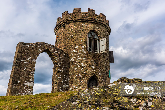 The deserted Old John folly in Bradgate Park, Leicestershire