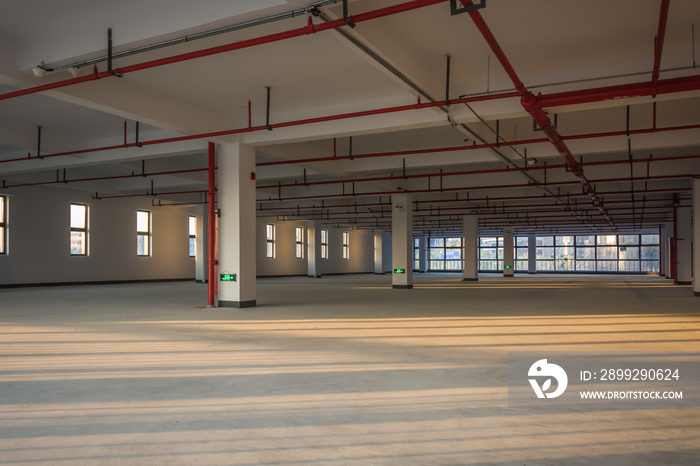 Empty room in a building