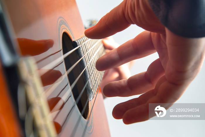 play the right hand on classical guitar