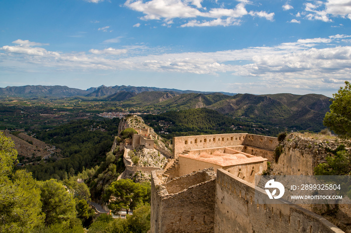 Castillo de Xativa, Játiva, Alicante, Comunidad Valenciana, España.