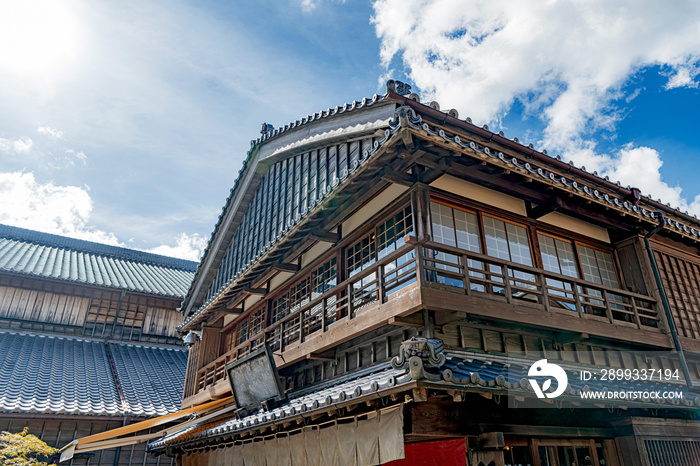 伊勢内宮前 おかげ横丁の風景