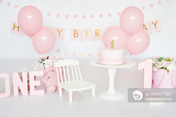 Birthday 1 year Cake Smash Decor