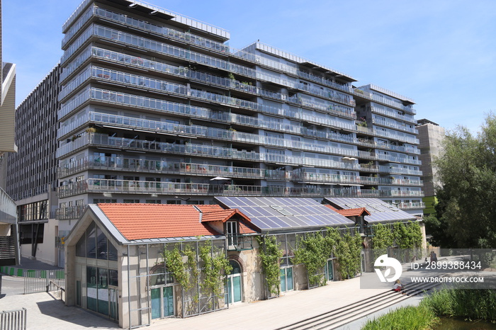 Parc Martin Luther King, quartier des Batignolles à Paris