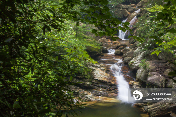 Skinny Dip Falls, Blue RIdge Parkway, North Carolina, United States