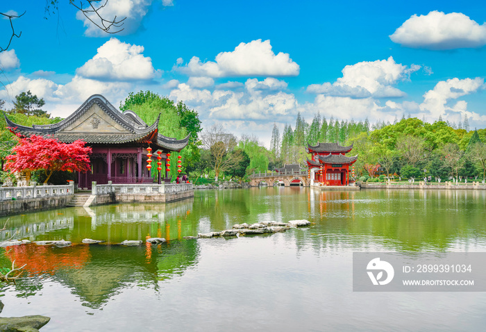 Landscape of Grand View Garden in Shanghai, China