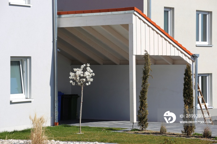 Modern high-quality carport