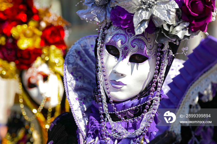 carnival venice with colored mask