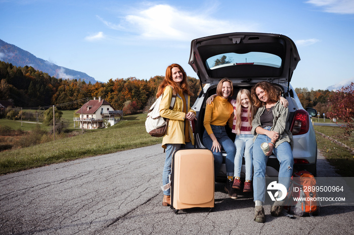 family trip by car