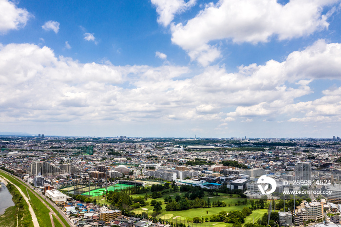 東京都多摩市方面の空撮写真_02