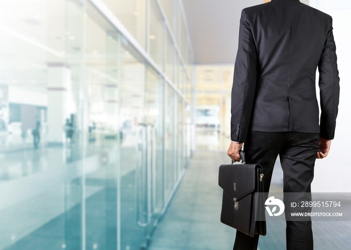 Businessman holding a briefcase