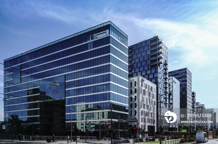 The Barcode neighbourhood in Oslo city centre in Norway