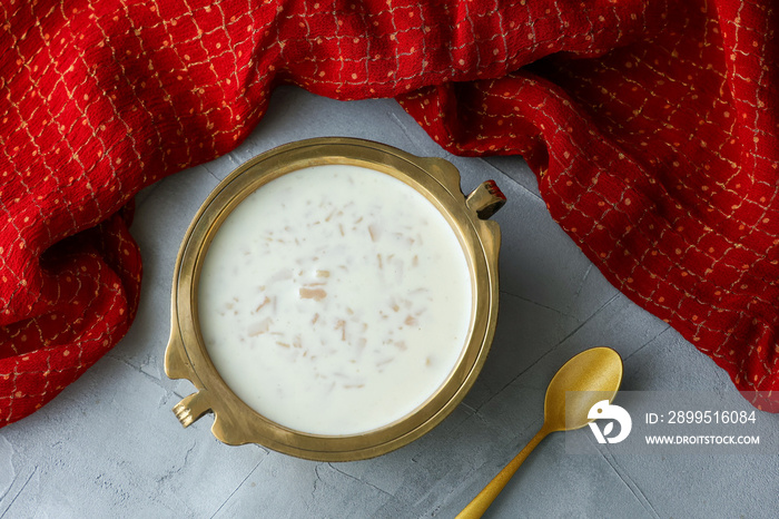 Rice Kheer Indian Sweet Payesh, Onam Payasam, Phirni dessert Mumbai, Kerala, India mithai festival sweet dish Diwali, Dussehra, Holi ganesh chaturthi, Ram navami, Durga pooja, durga ashtami ,Navratri.