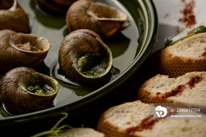 Escargots de Bourgogne - french cuisine