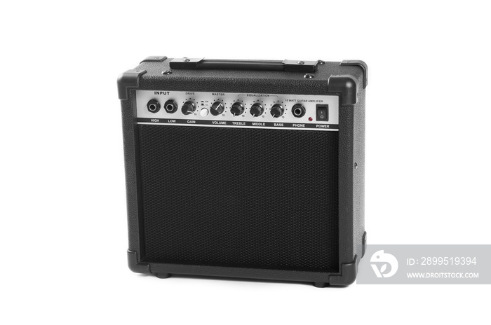 Guitar amplifier isolated on white background. This has clipping path