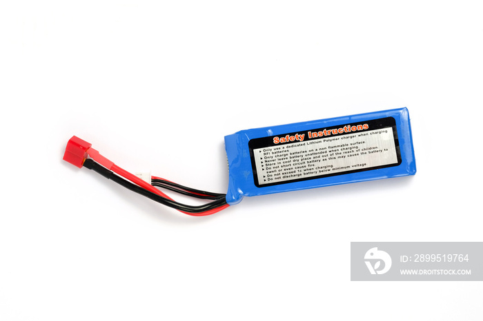 Lithium polymer battery or also called as LiPo with balancing and main power plugs. Usualy used for RC car or plane or another electronic hobby.