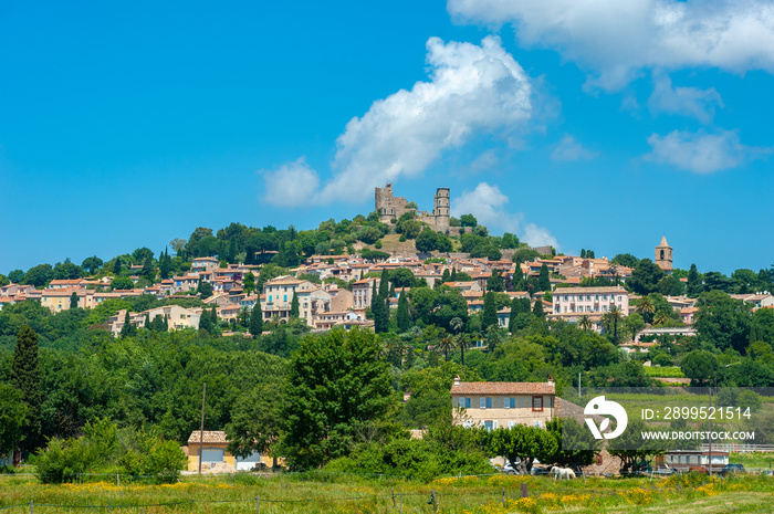 Townscape of Grimaud Village