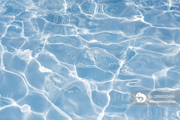 Texture of water in swimming pool for background