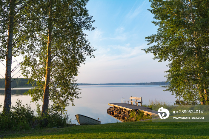 Lake landscape in Finland