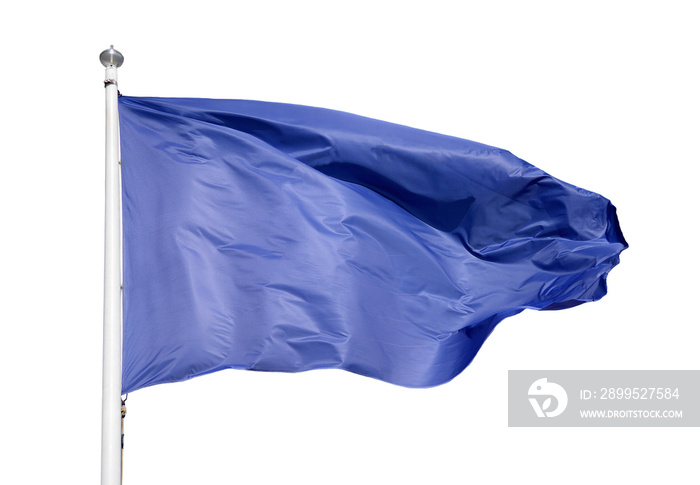 Blue flag isolated