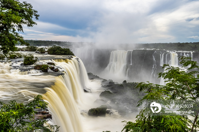 Devil’s Throat at Iguazu Falls, one of the world’s great natural wonders, on the border of Argentina and Brazil.