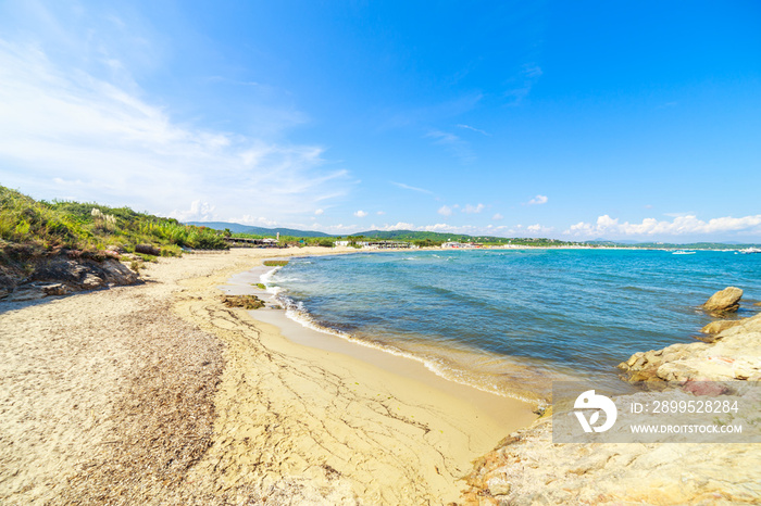 A Pampelone beach near Saint Tropez, Cote d’Azur, France