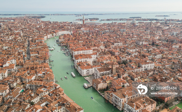 Aerial view of Venice and its Grand canal